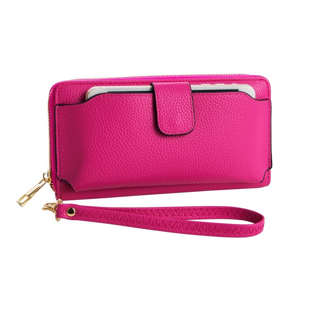Wristlet Wallet Purses With Cellphone Holder Handbag Fuschia Large >:(